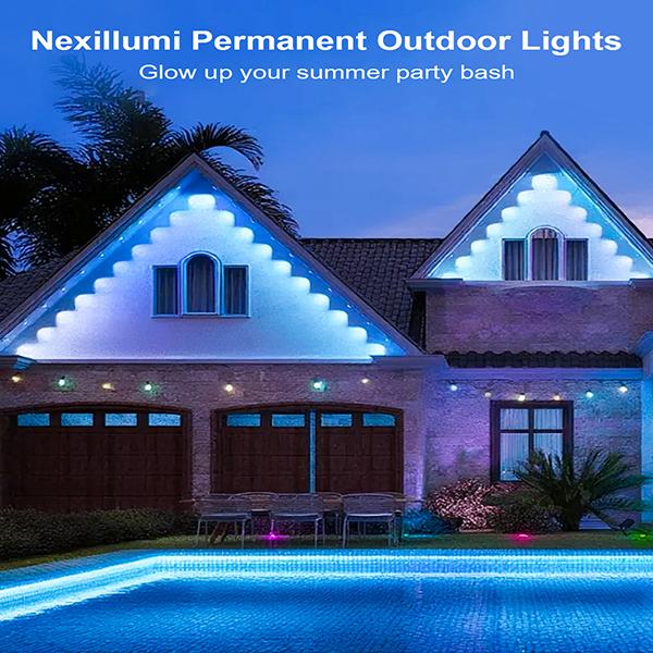 300FT RGB Eaves Lights, Remote & APP Control, Music Sync, for Christmas & Home Decor