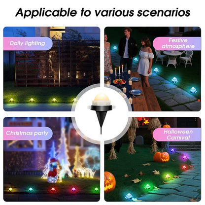 RGB+IC Smart Outdoor Path Lights, 50–150ft, IP67 Waterproof, APP & Remote, Music Sync, Alexa Compatible